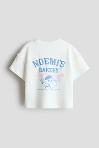 T-shirt en molleton imprimé