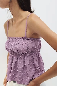 Textured Jersey Top