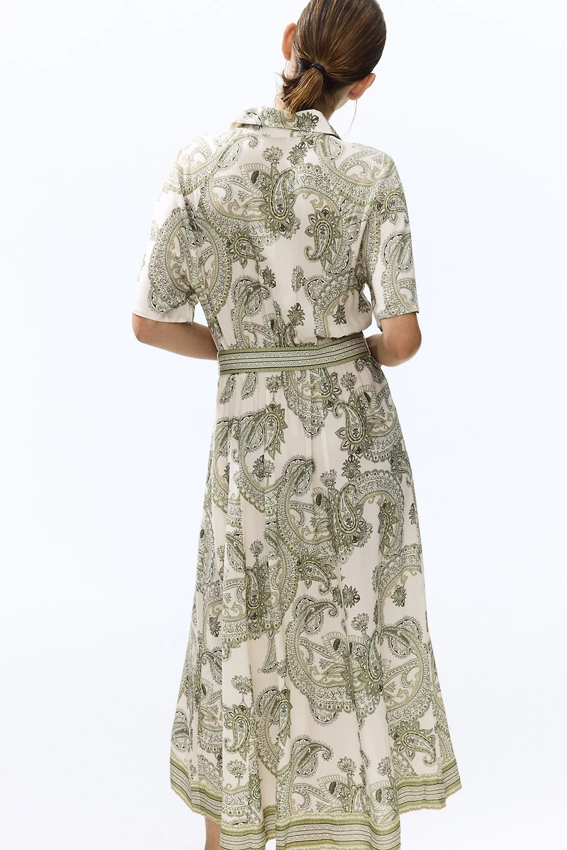 Tie-belt Shirt Dress