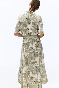 Tie-belt Shirt Dress