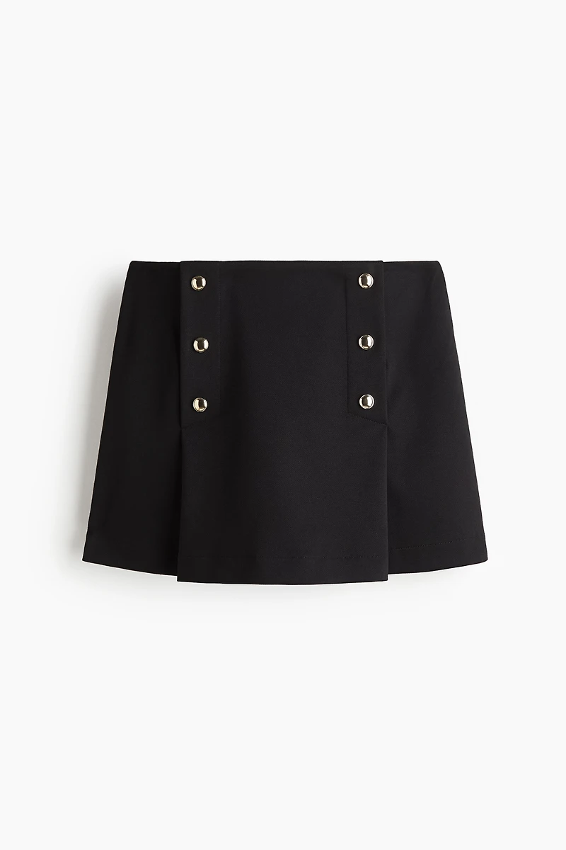 Button-Front Skort