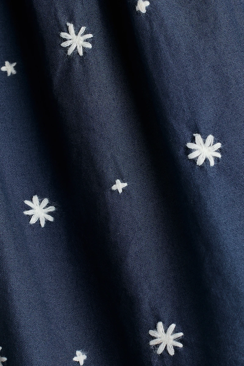 Cotton Dress with Embroidery