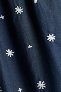 Cotton Dress with Embroidery