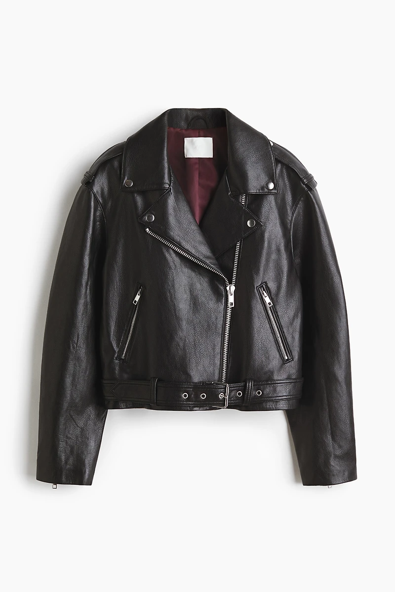 Coated Biker Jacket