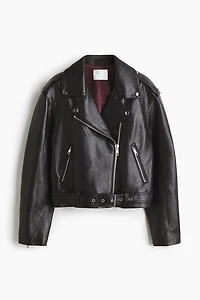 Coated Biker Jacket