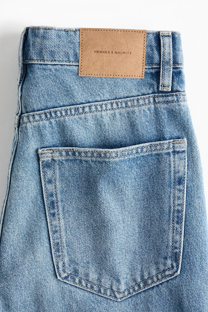 Jean droit taille haute