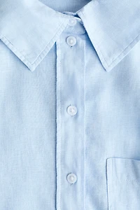 Linen-Blend Shirt
