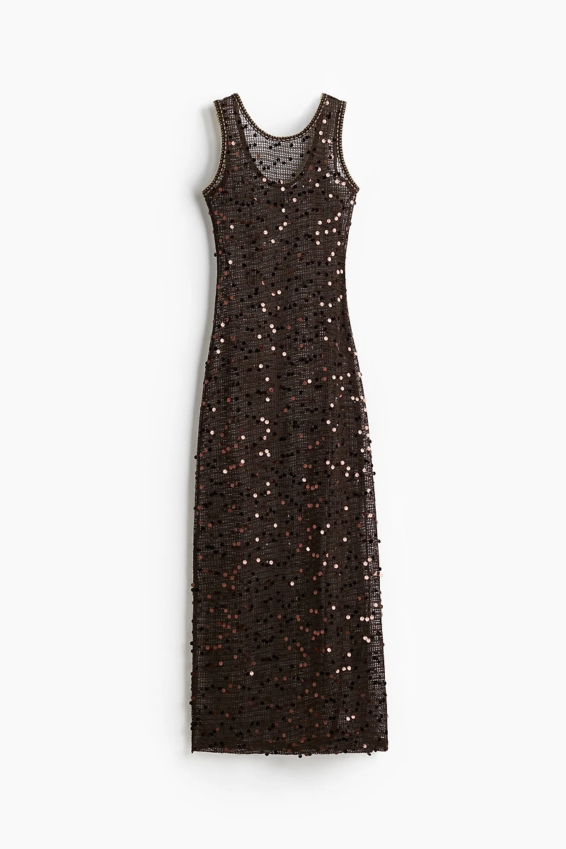 Sequined Net Dress