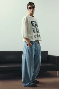 Oversized-Fit Cropped T-Shirt