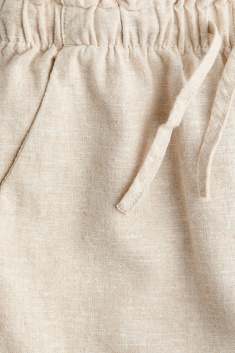 Linen-Blend Pants