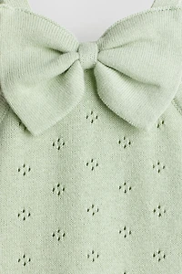 Pointelle-Knit Cotton Dress