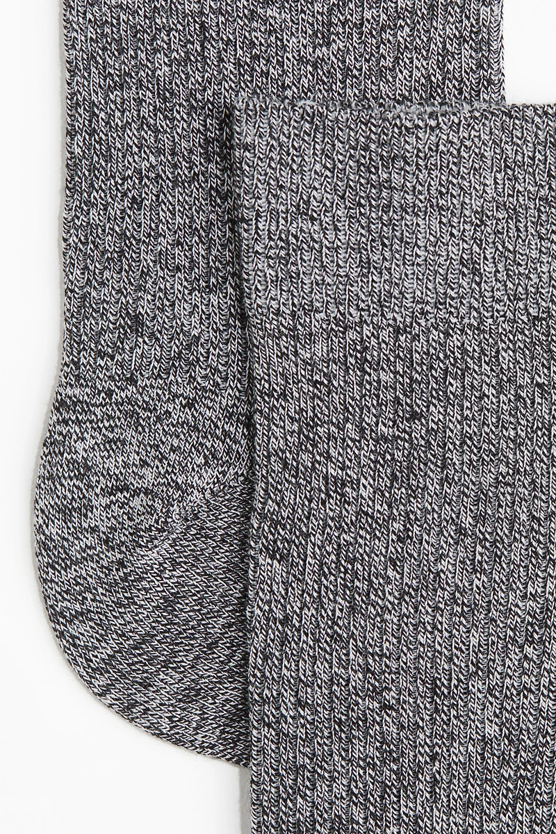 Rib-Knit Socks