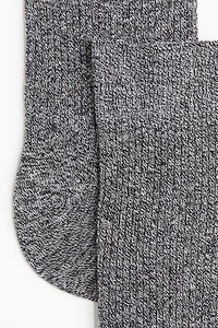 Rib-Knit Socks