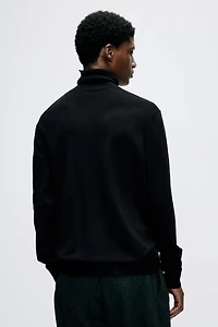Slim Fit Fine-Knit Turtleneck Sweater