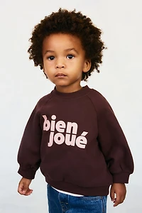 Embroidery-Detail Cotton Sweatshirt