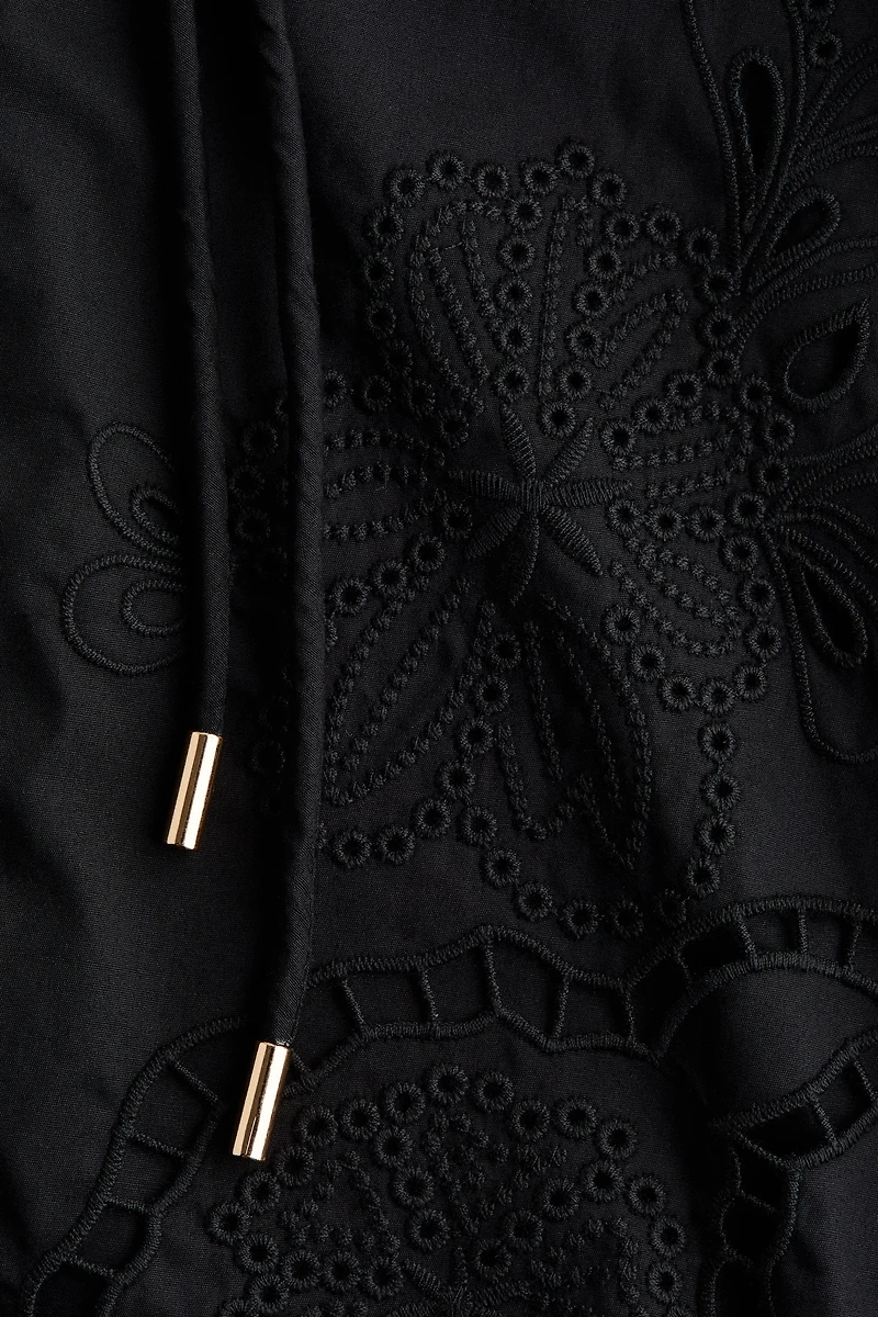 Dress with Eyelet Embroidery