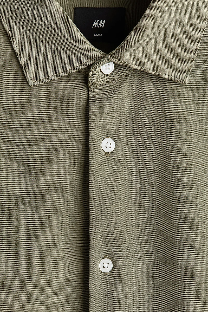 Four-Way Stretch Slim-Fit Shirt