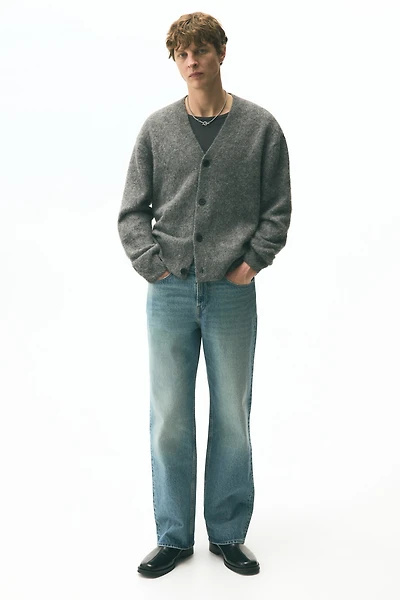 Loose-Fit Fuzzy Cardigan