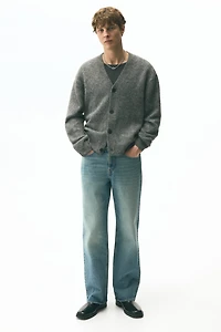 Loose-Fit Fuzzy Cardigan