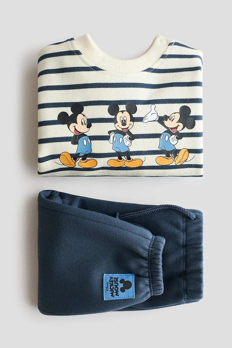 2-Piece Printed Sweatshirt and Joggers Set