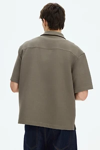 Relaxed-Fit Waffled Resort Shirt