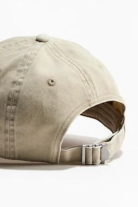 Embroidered-motif Twill Cap