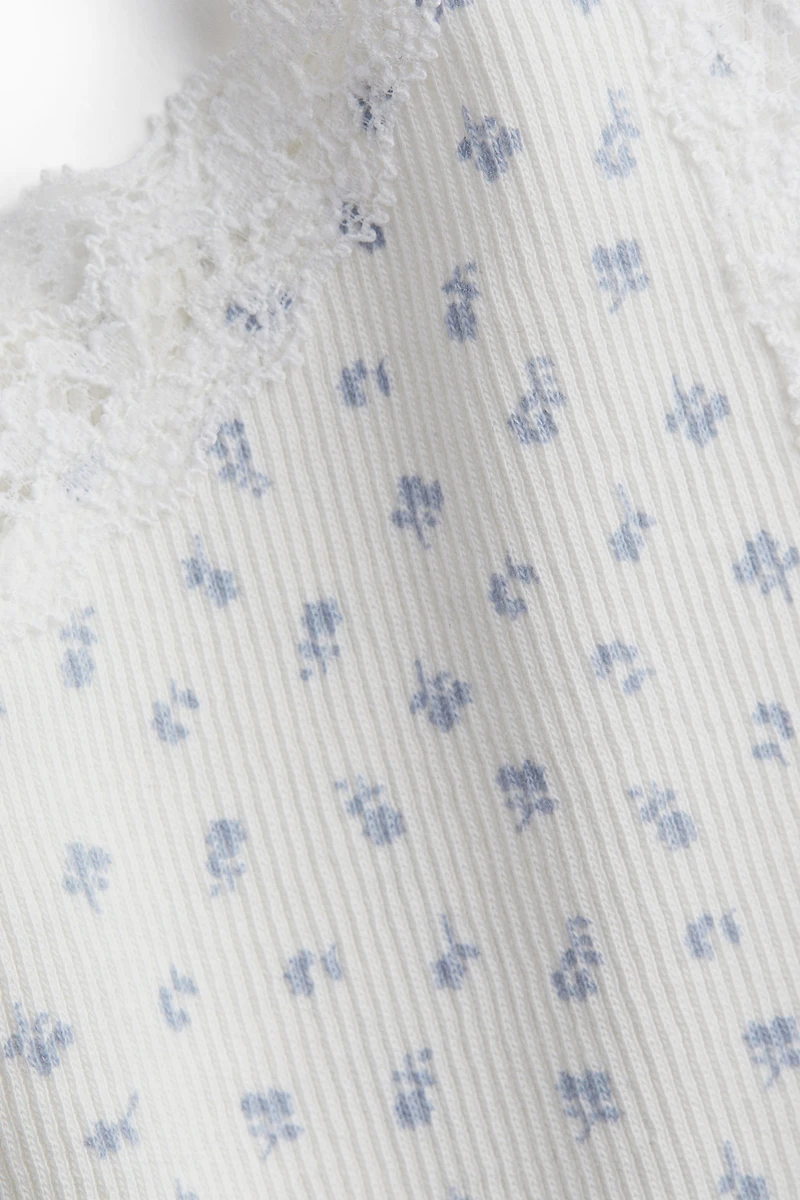 Lace-Trimmed Tank Top