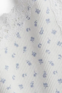 Lace-Trimmed Tank Top