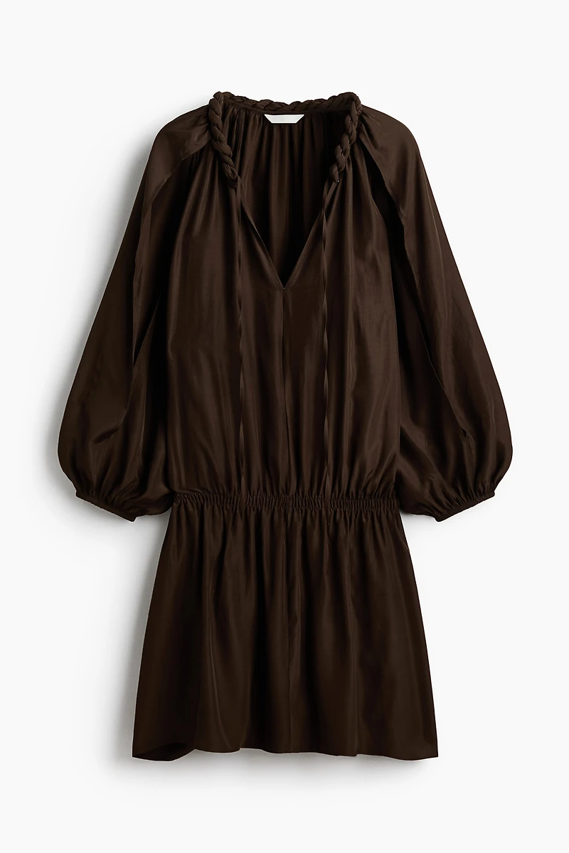 Robe tunique avec détail tressé