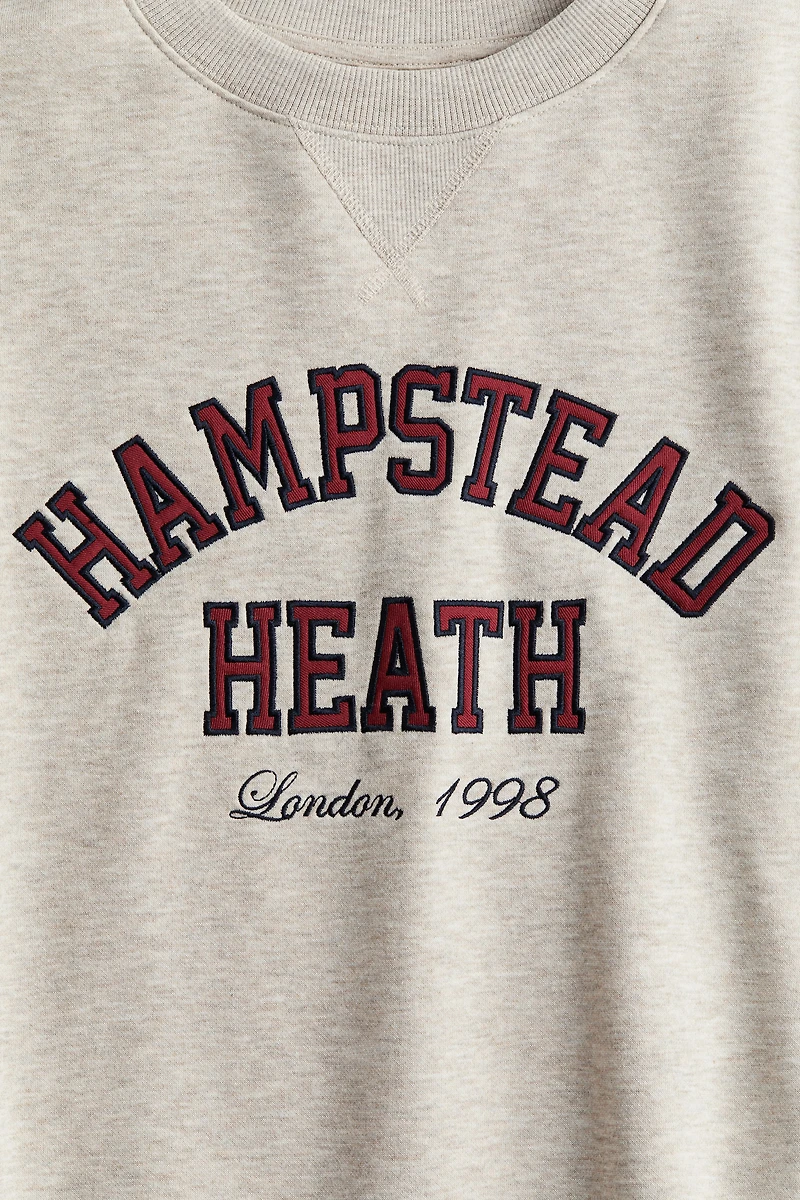 Chandail en molleton avec texte