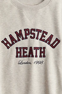 Chandail en molleton avec texte