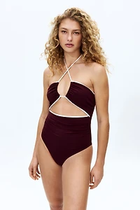 Padded-Cup Cutout Swimsuit
