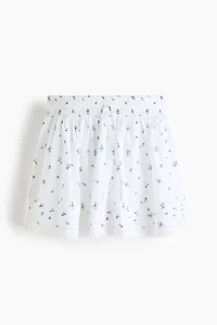 Jupe en coton plumetis