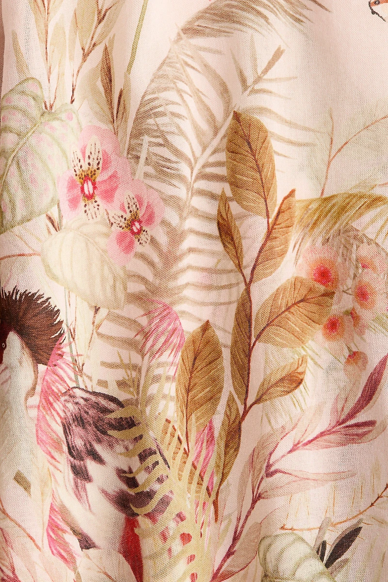 Flared Viscose-Blend Skirt