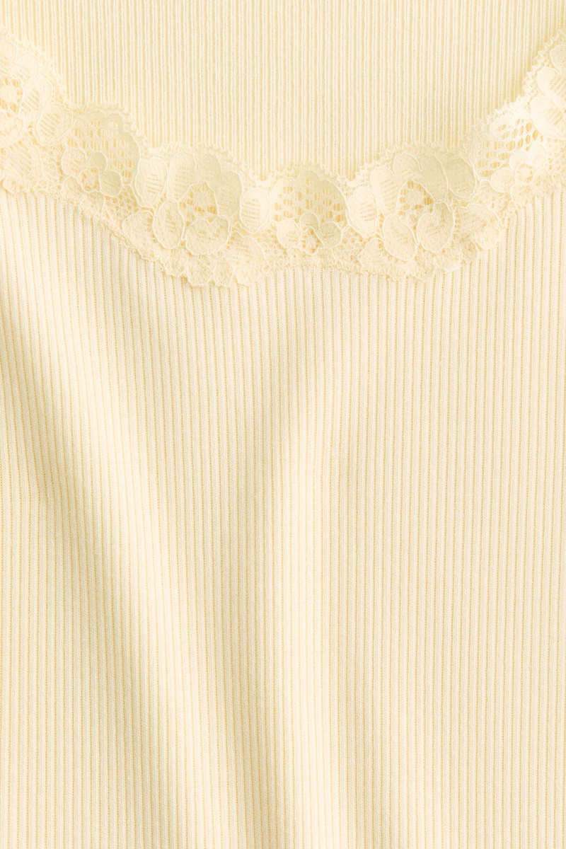 Lace-Trimmed Viscose-Blend Tank Top