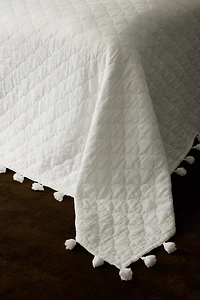 Jeté de lit matelassé en coton