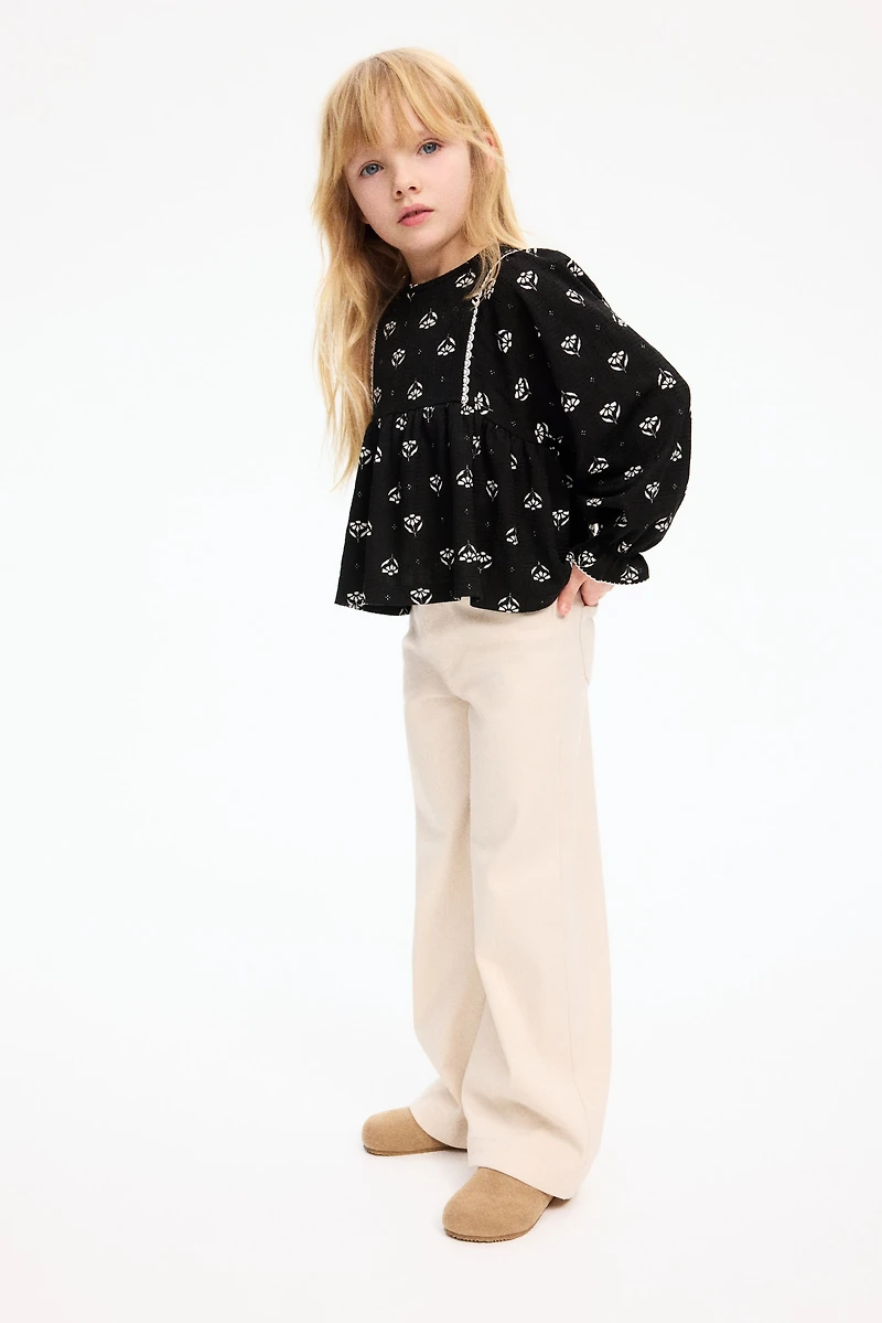 Textured Jersey Blouse