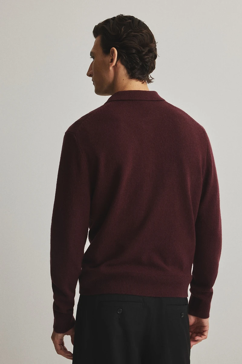 Regular-Fit Wool Polo Shirt