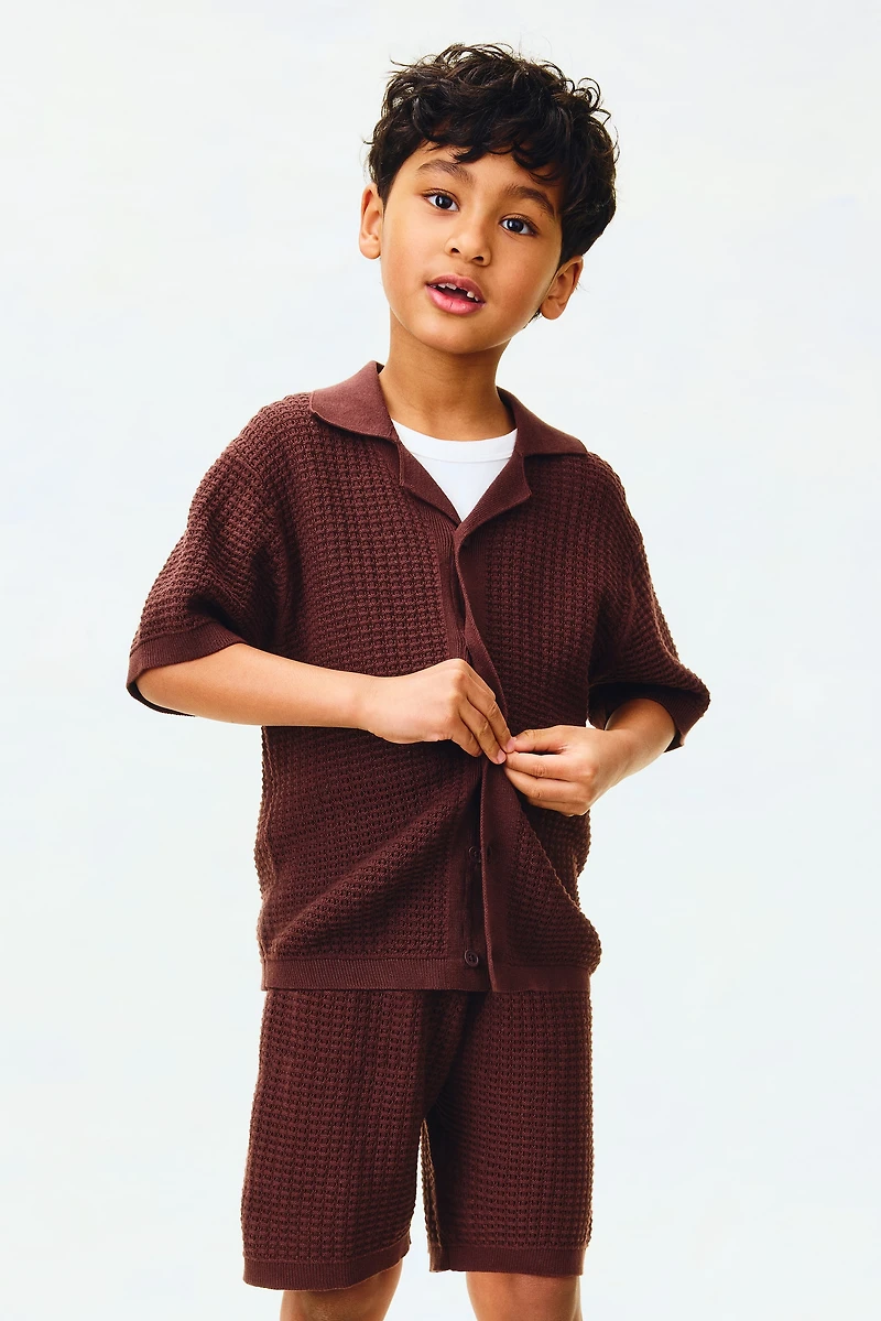 2-piece Pointelle-Knit Cotton Set