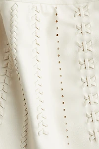 Coated Mini Skirt