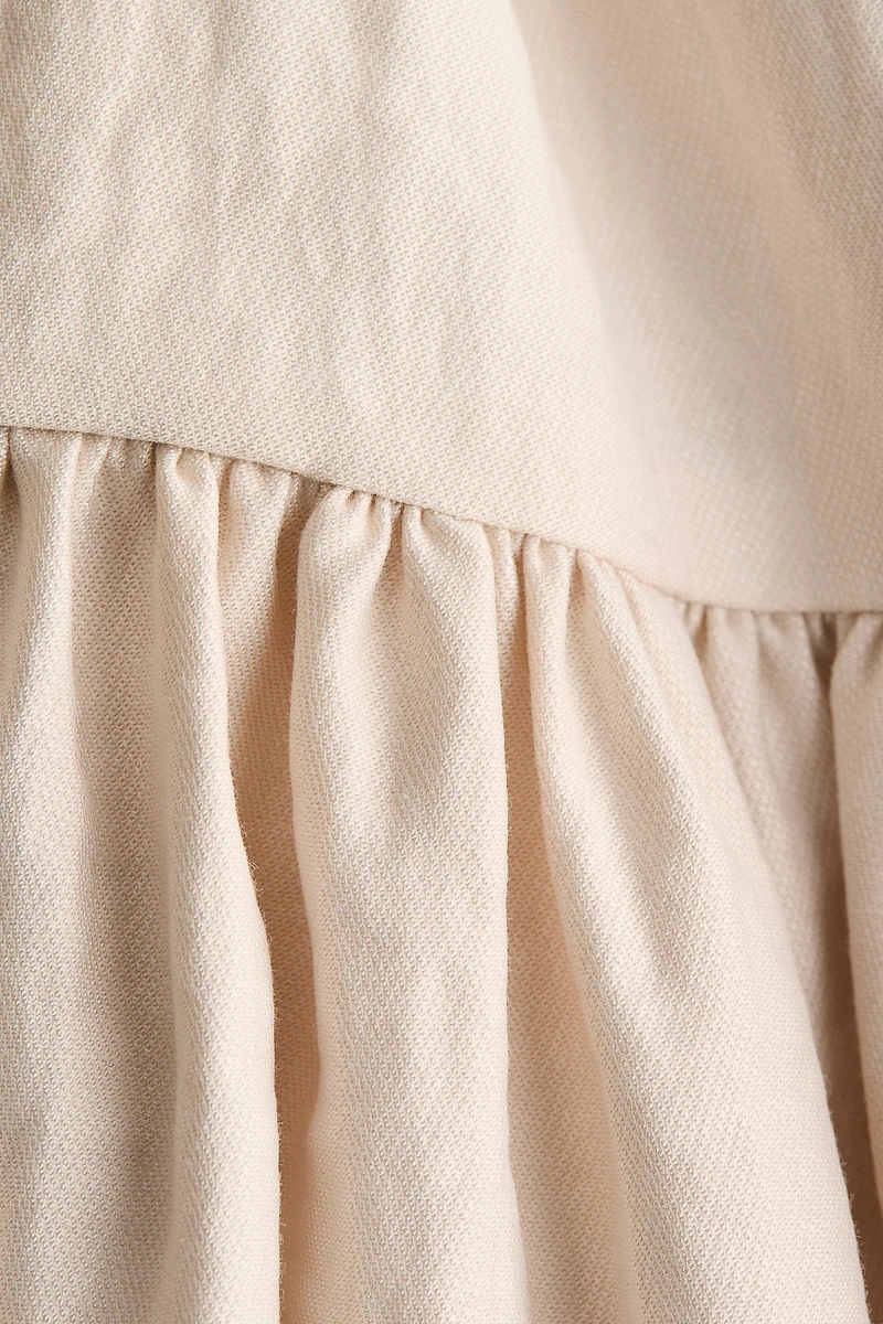 Sleeveless Twill Dress