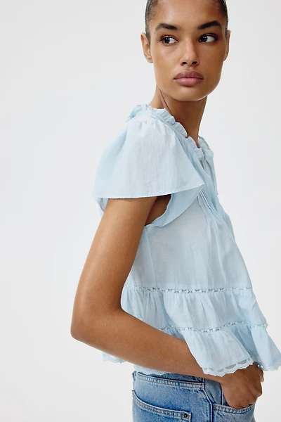 Puff-Sleeved Blouse