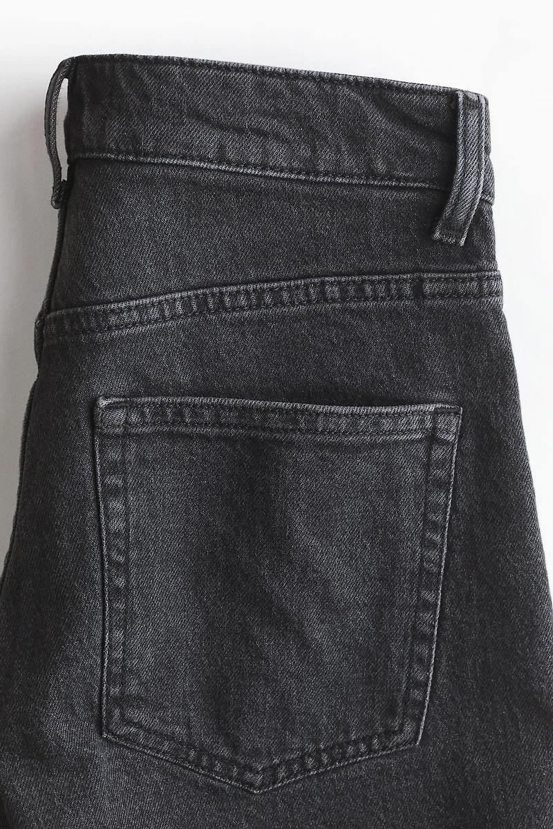 High-Waist Denim Shorts