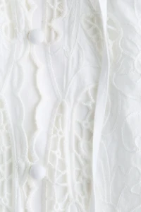 Eyelet-Embroidered Cotton Blouse