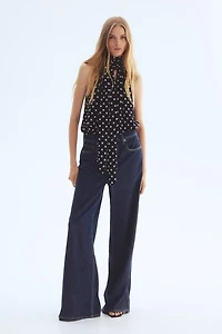 Top with Scarf Collar