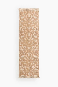 Floral Jute-Blend Runner Rug