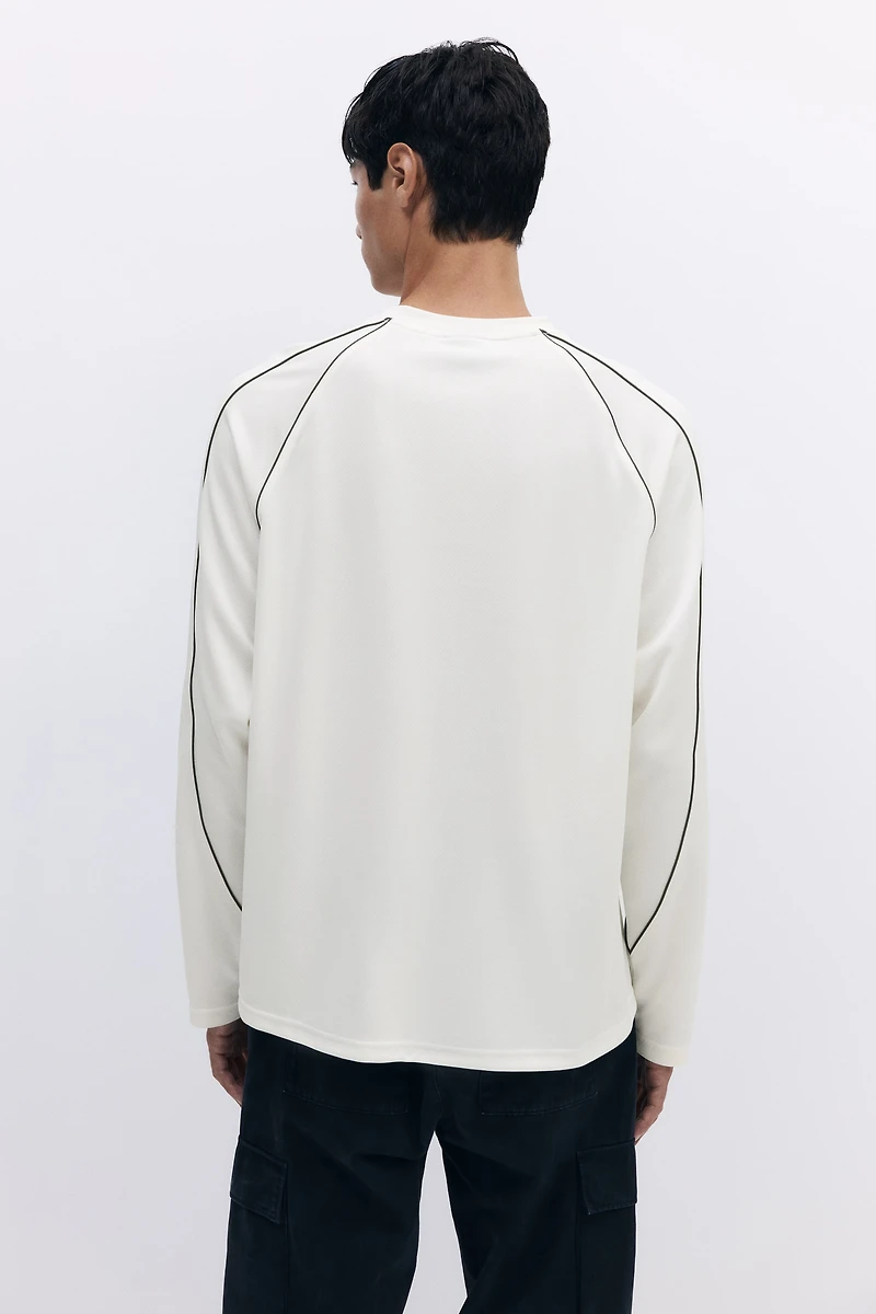 Loose-Fit Mesh Shirt