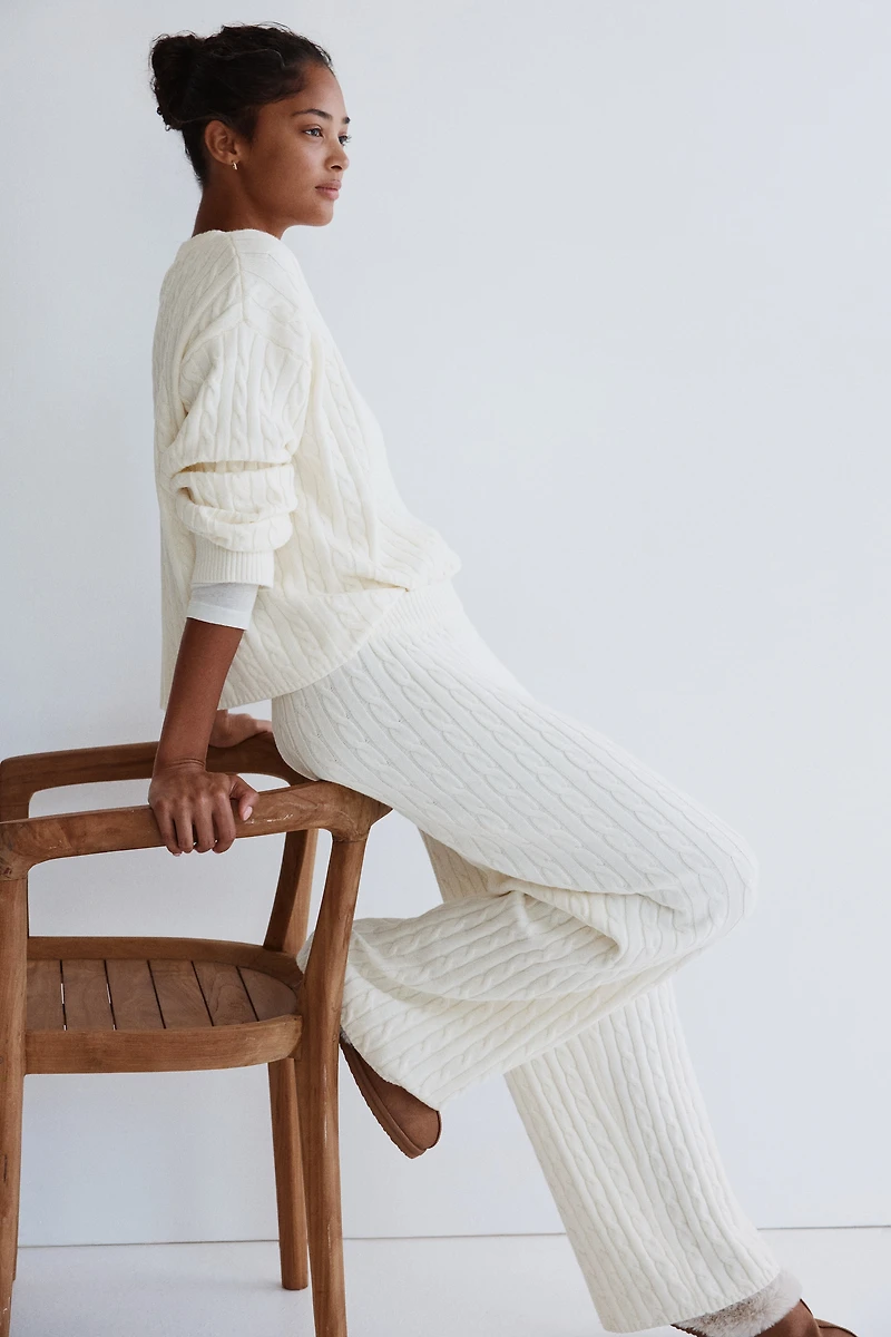 Cable-Knit Pants