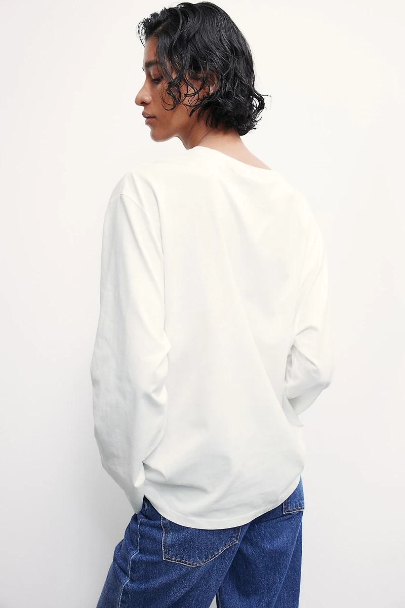 Long-sleeved Jersey Top