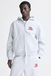 Loose-Fit Boxy Hooded Jacket